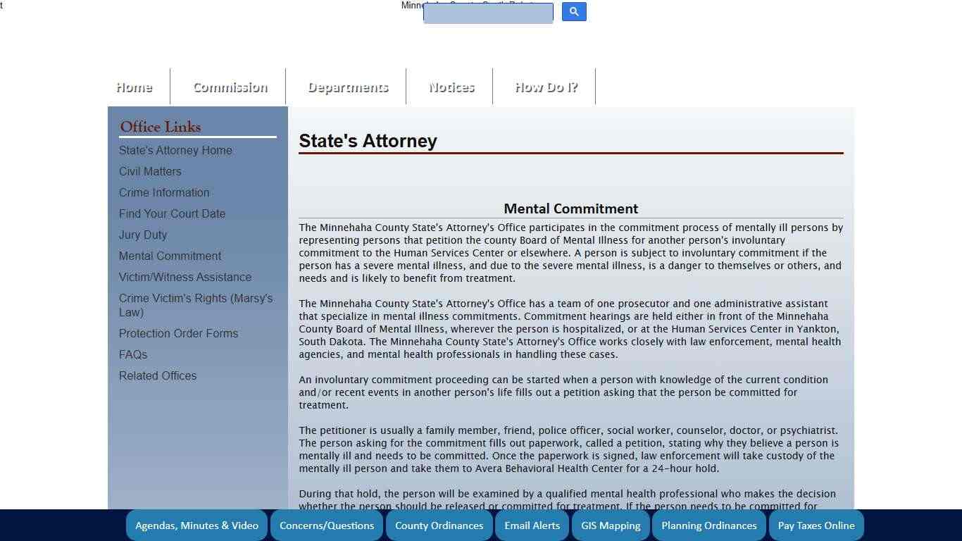 Minnehaha County, South Dakota Official Website - State's Attorney